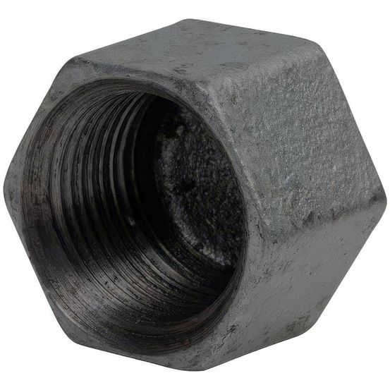 Bouchon femelle en fonte malléable à cœur noir - 3/8''