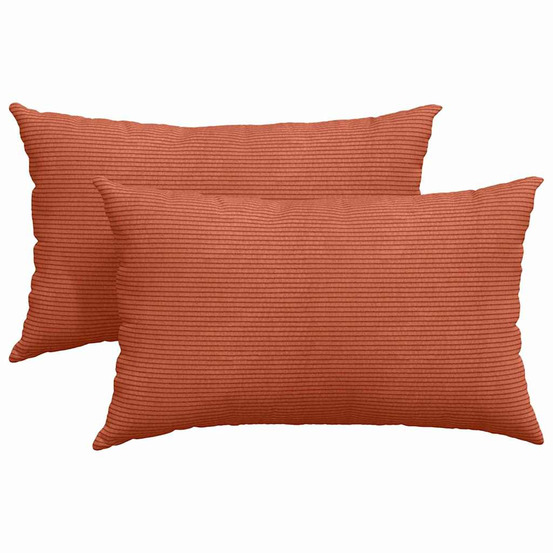 Coussins de canapé 2 pcs rouge orange 50 x 30 cm