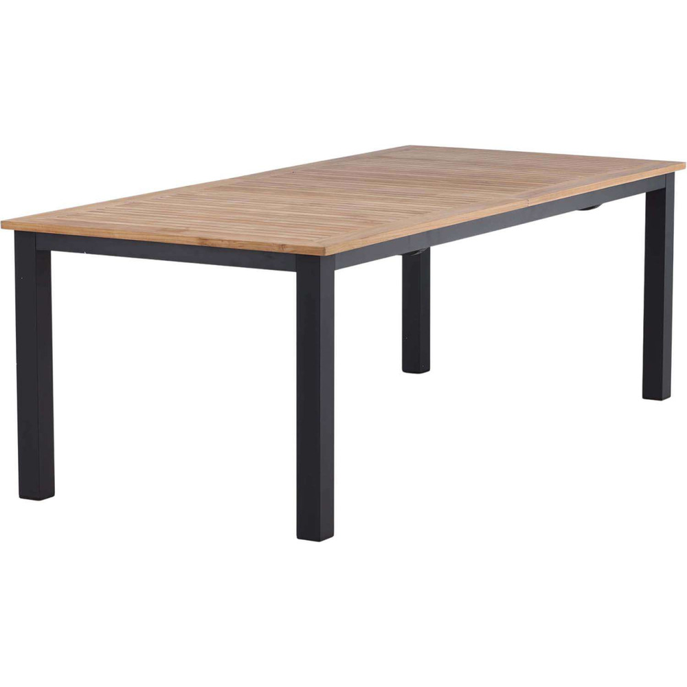 Table de jardin extensible panama noir