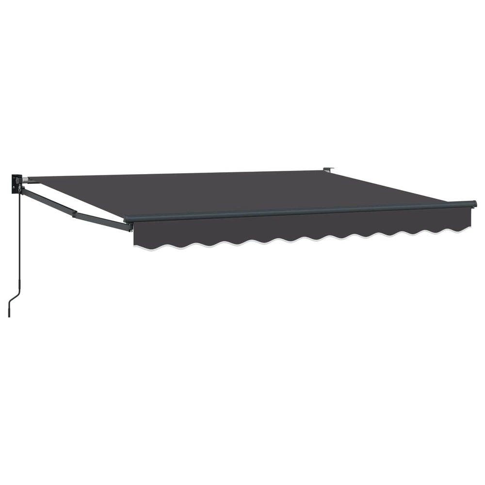 Auvent rétractable anthracite 3,5 x 2 m