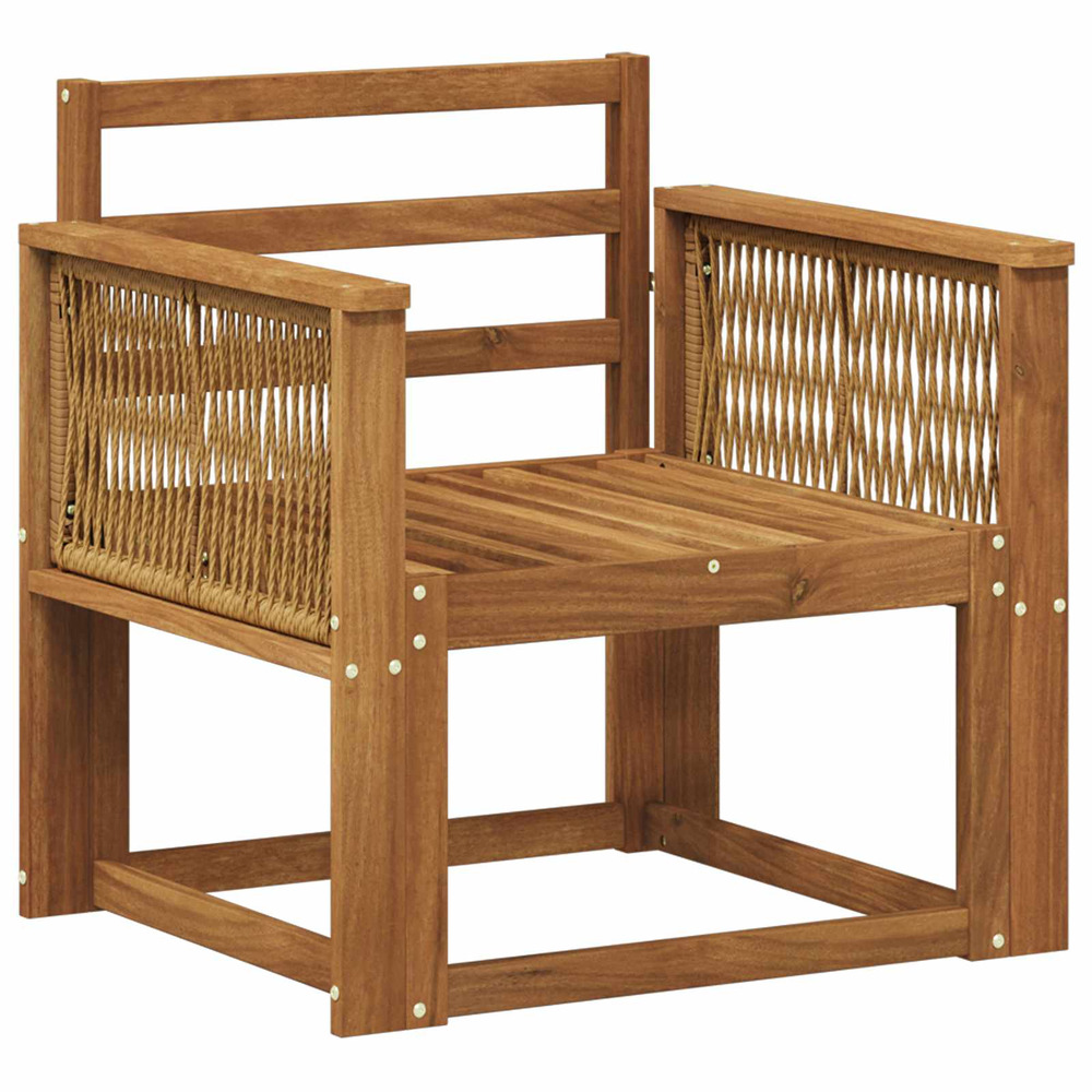 Sofa de milieu extérieur bois d'acacia massif naturel