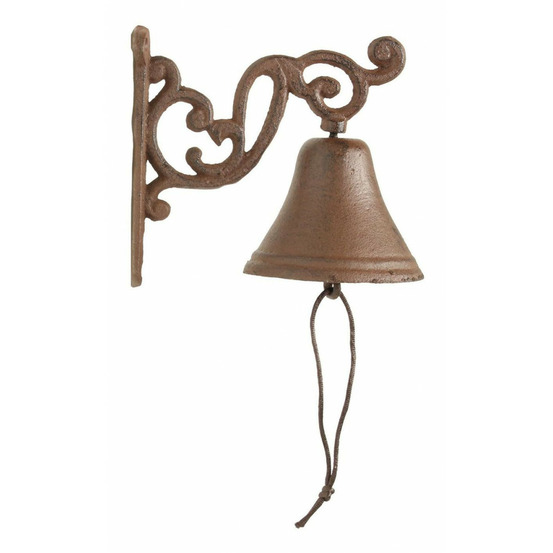 Cloche fonte fonte marron - décoration d'autrefois