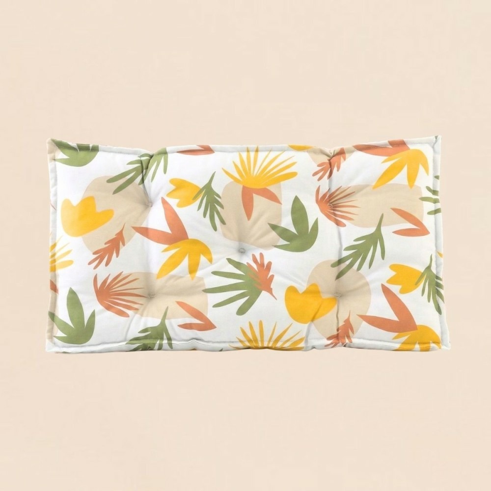 Matelas de sol outdoor déperlant imprimé fleurs coloré 115x75cm