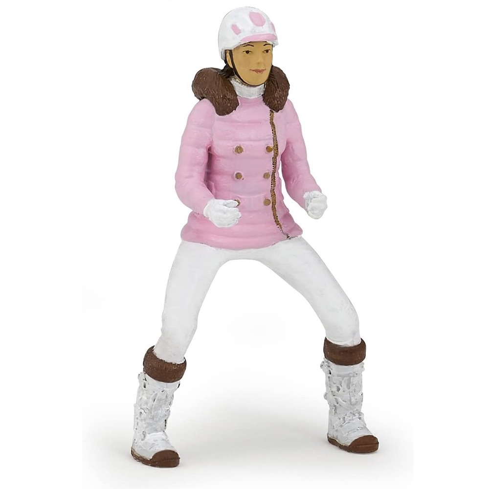 Figurine cavalière fashion hiver