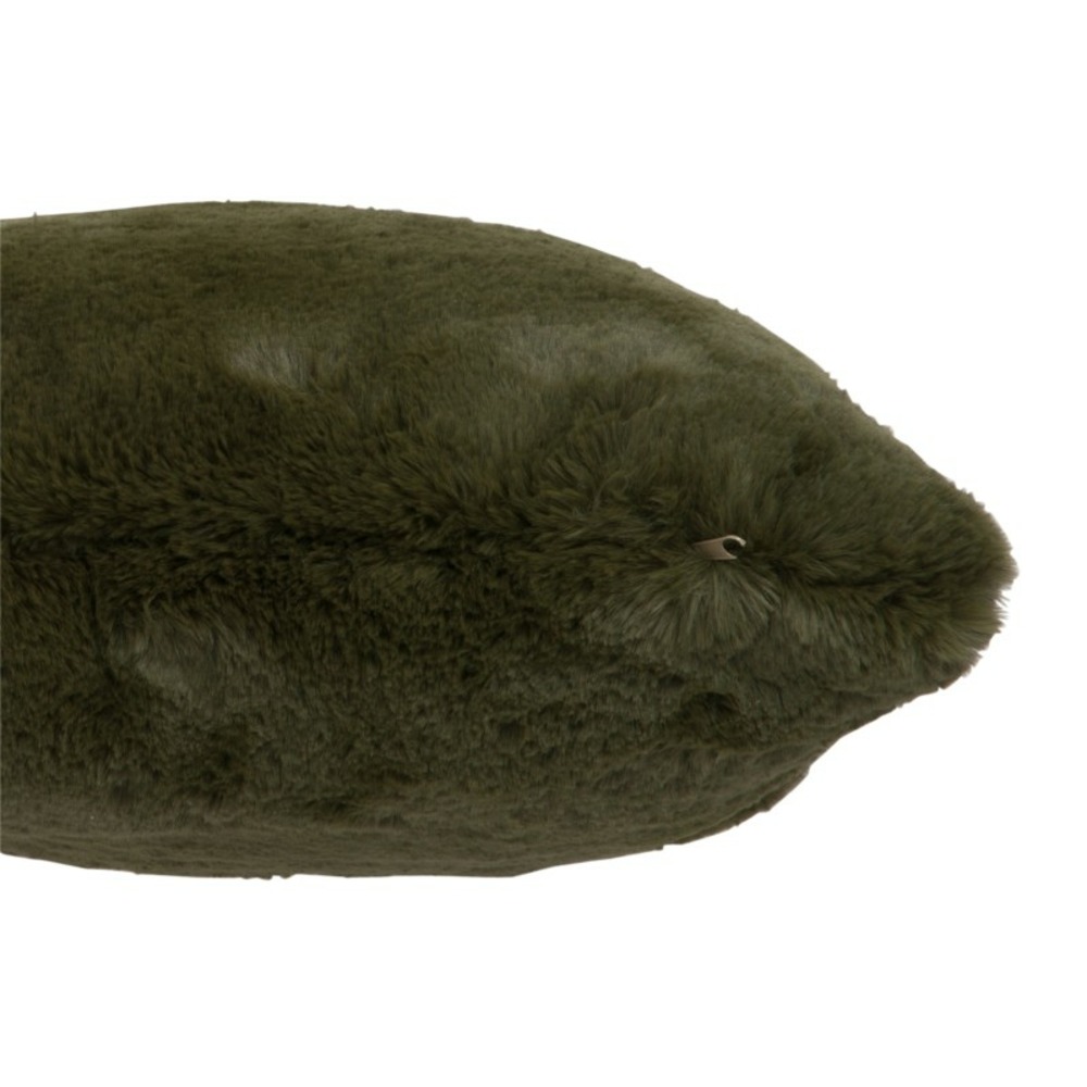 Coussin carré en polyester vert 45x45cm