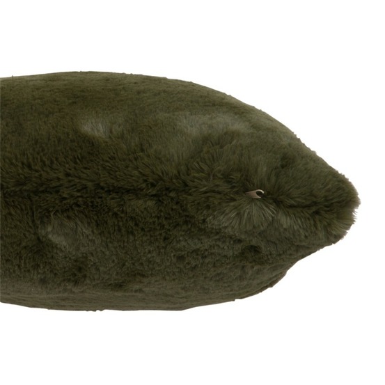 Coussin carré en polyester vert 45x45cm