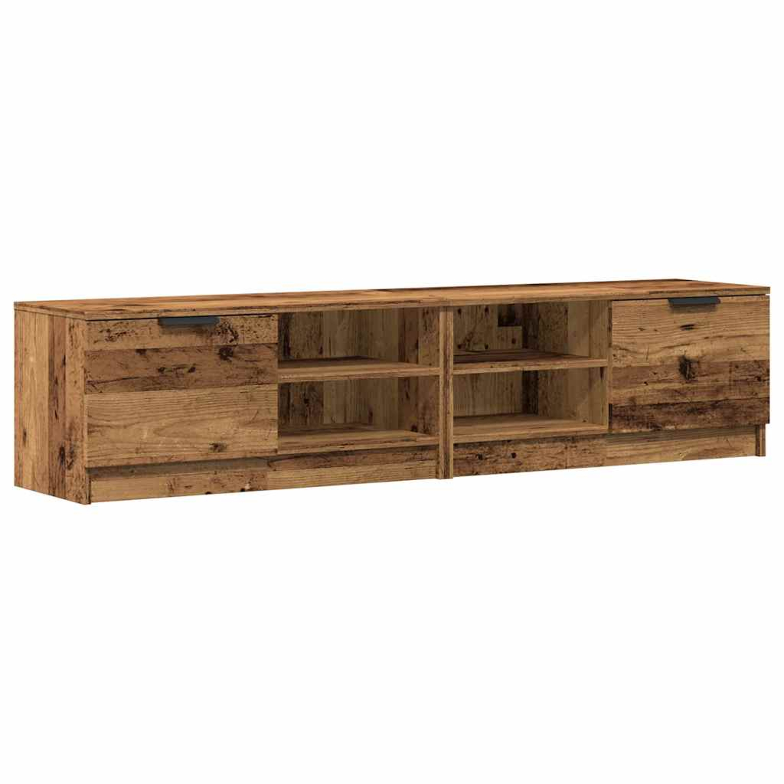 Meubles tv 2 pcs vieux bois 80x35x36,5 cm bois d'ingénierie