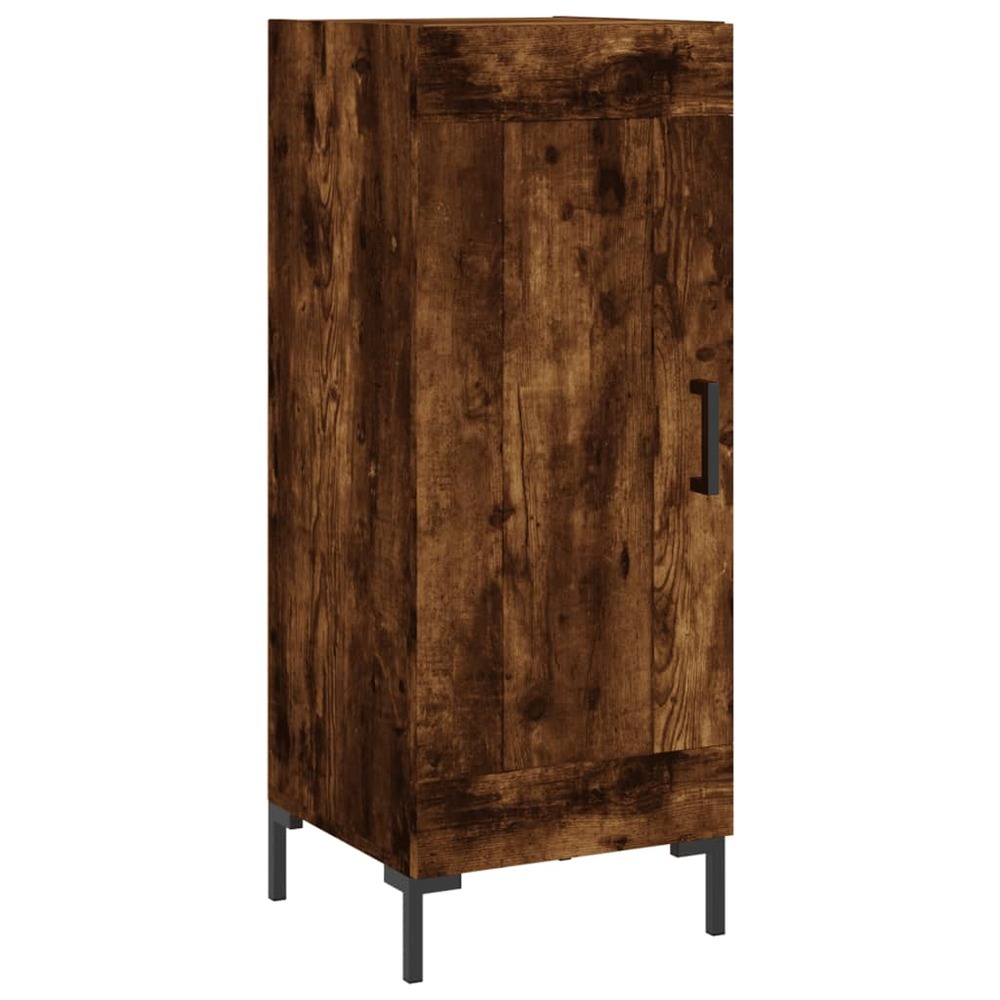 Buffet bahut commode armoire meuble de rangement organisateur cuisine salle de séjour salon 34,5 x 34 x 90 cm bois d'ingénier