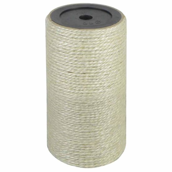 Poteau griffoir chat sisal naturel remplacement arbre à chat soin des griffes 15x8 cm beige