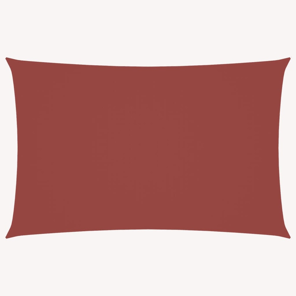 Voile de parasol tissu oxford rectangulaire 6x8 m terre cuite
