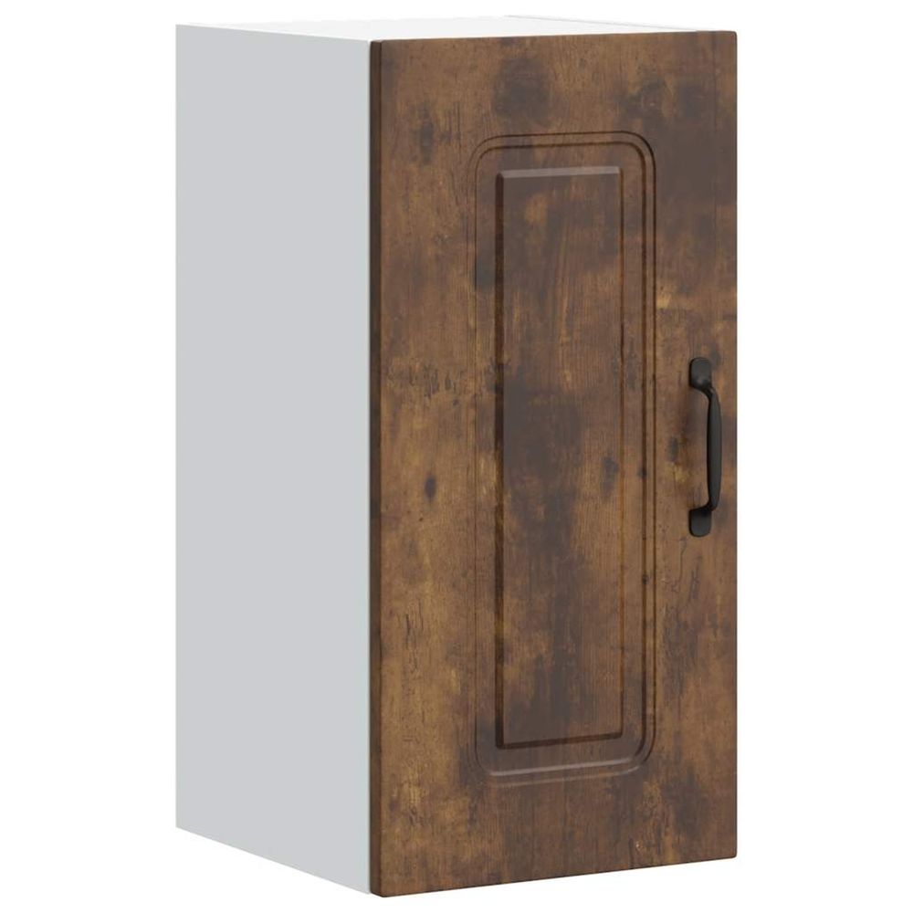 Armoire murale de cuisine kalmar chêne fumé bois d'ingénierie