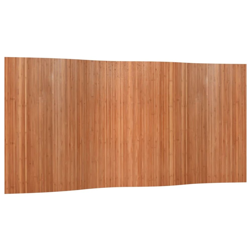 Cloison de séparation marron largeur 400 cm hauteur 165 cm bambou