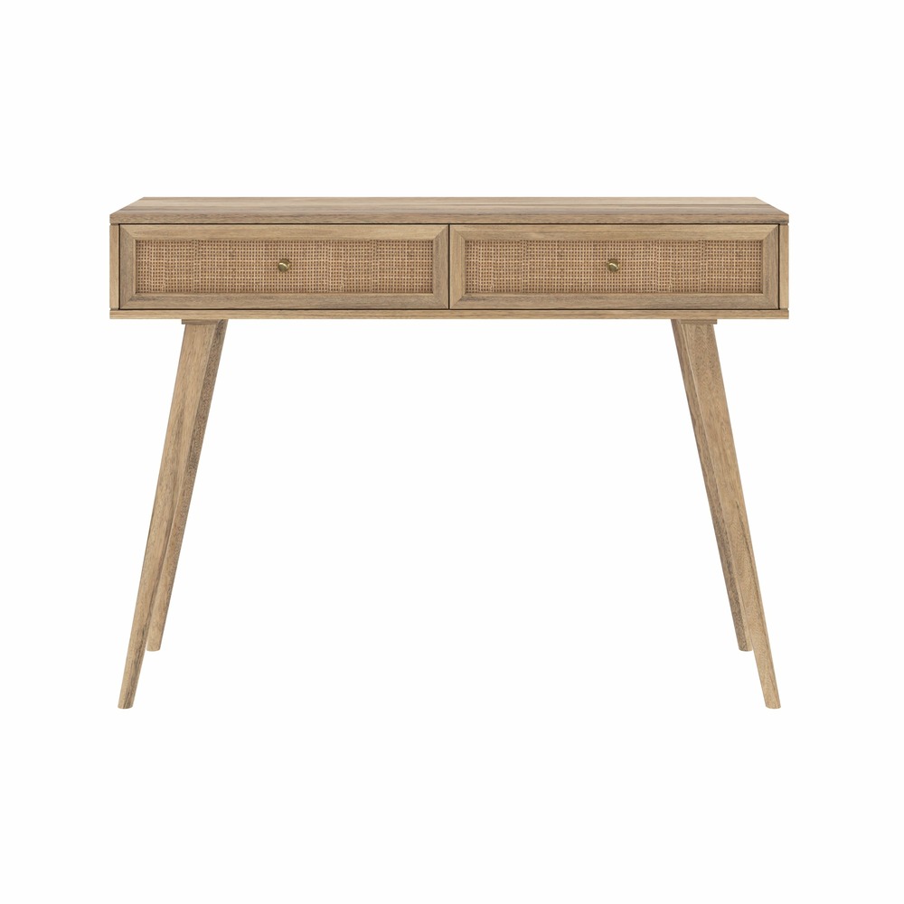 Masala-console en bois de manguier 2 tiroirs