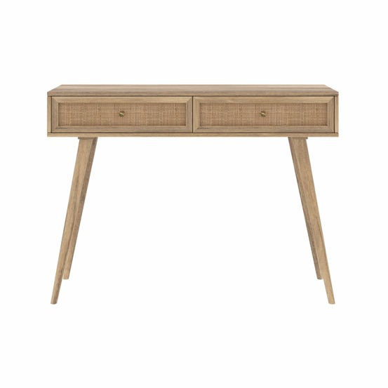 Masala-console en bois de manguier 2 tiroirs