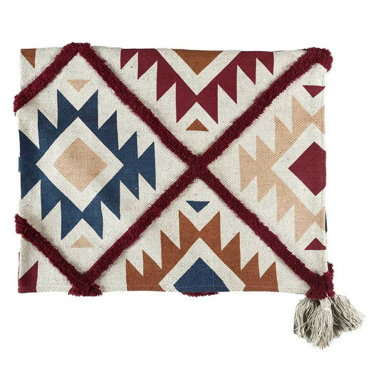 Plaid tufté imprimé