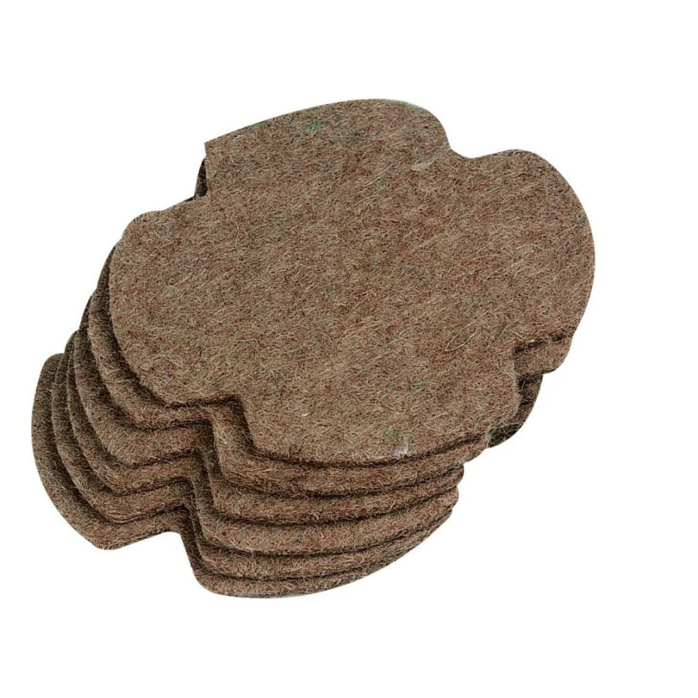 Tapis fond de nid en feutre ø 13 cm, lot de 6 pièces pour oiseaux