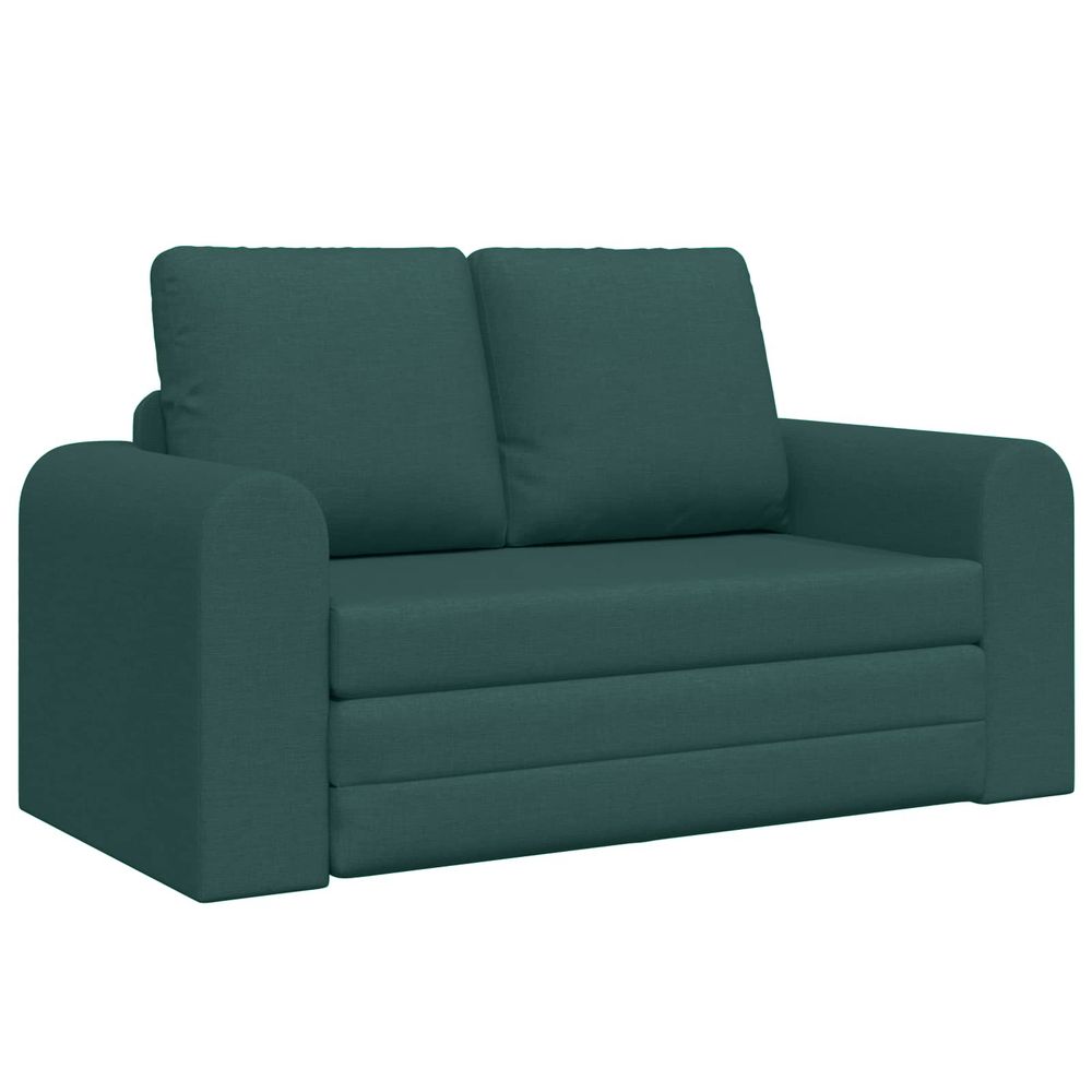 Canapé-lit vert foncé 148 x 71 x 83 cm tissu