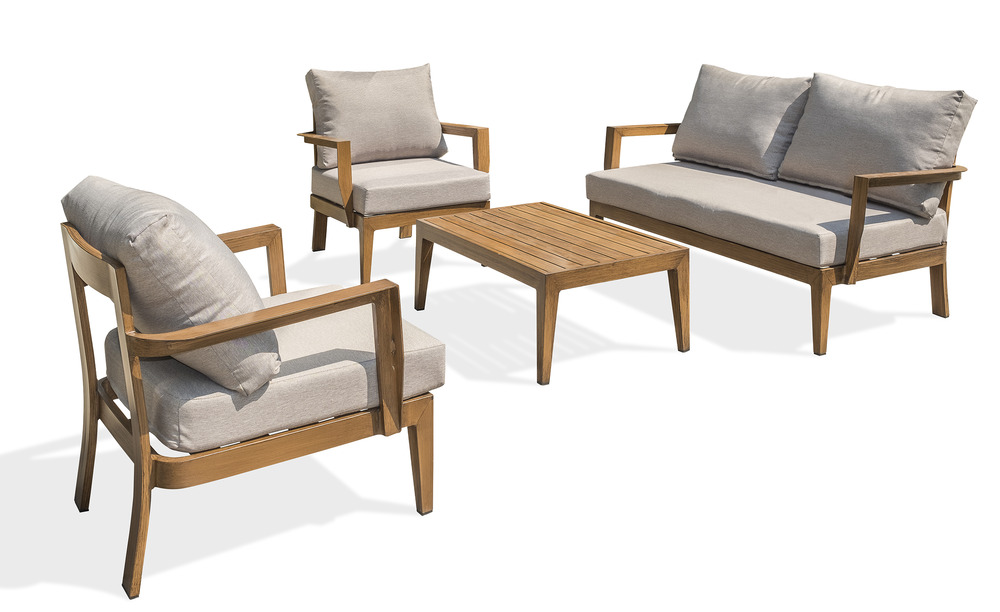 Salon bas Portofino en aluminium