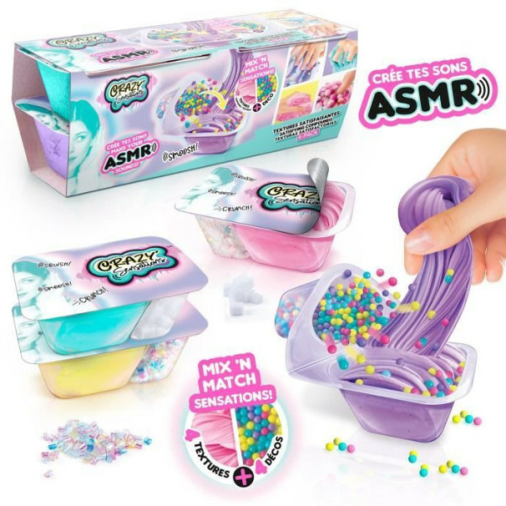 Kit asmr de 4 textures satisfaisantes canal toys - crazy sensations