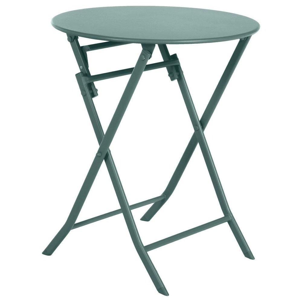 Table de jardin pliante ronde greensboro vert jade