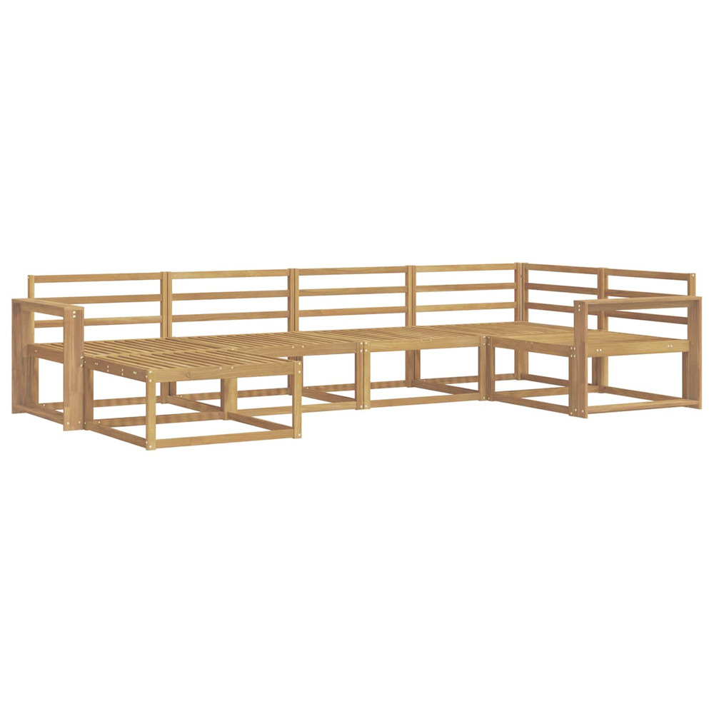 Ensemble de canapés d'extérieur 6 pcs blanc 331 x 172,5 x 73 cm