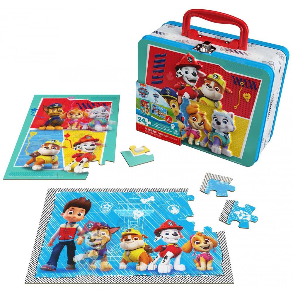Grande valisette avec 2 puzzles lenticulaires pat pattrouille