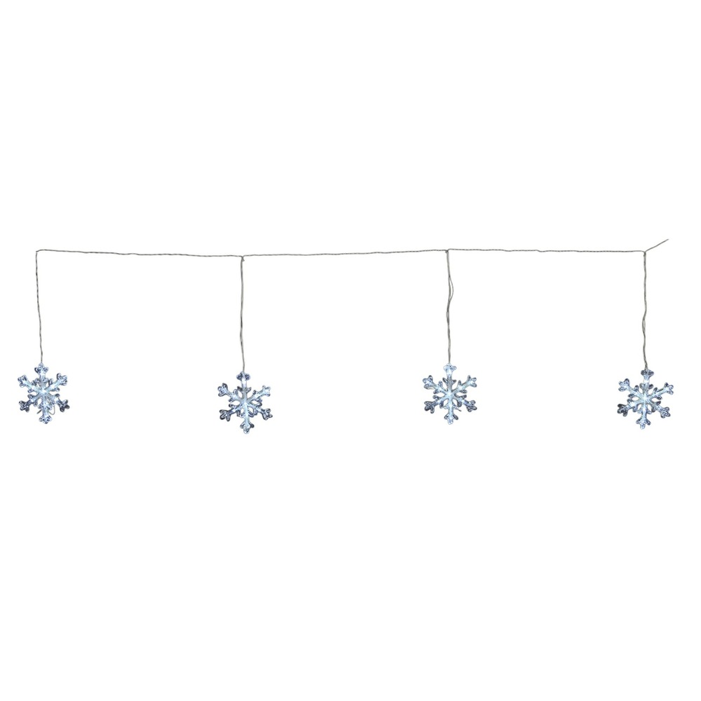 Guirlande électrique bannière de flocons 50led