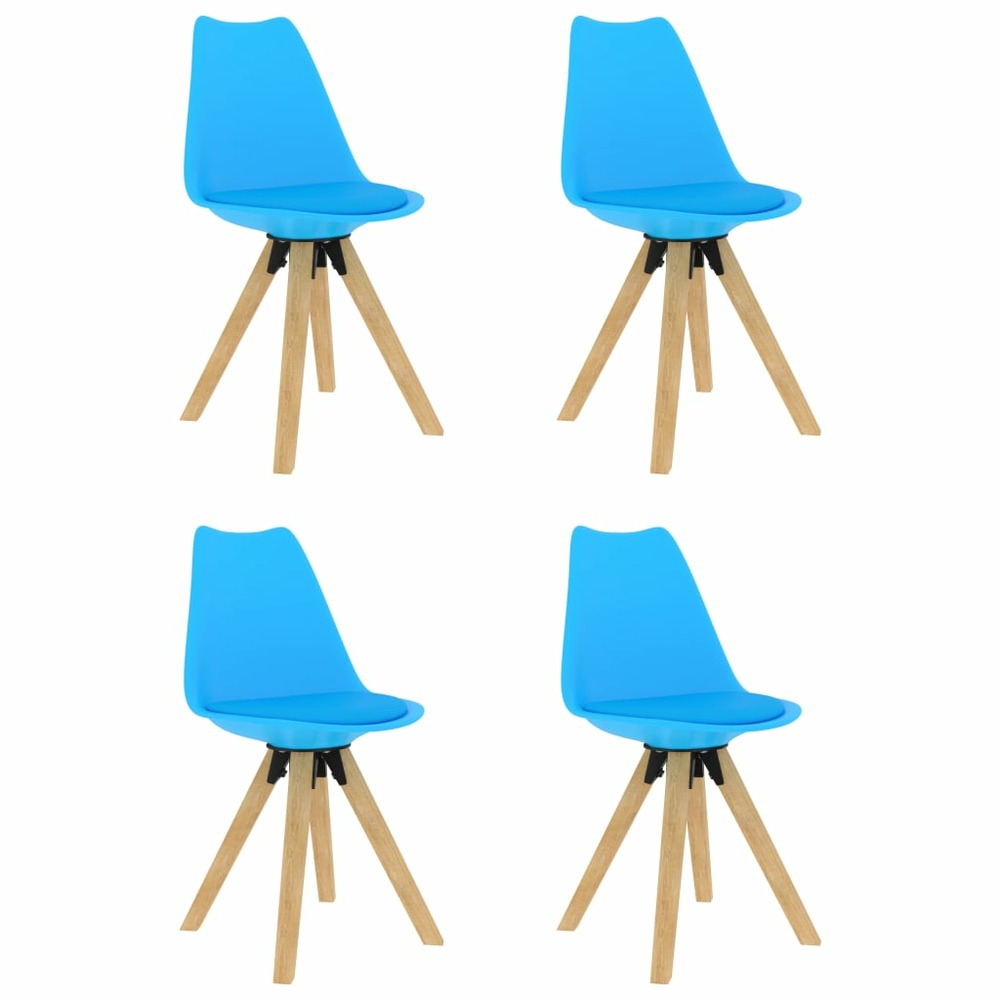 Chaises de salle à manger 4 pcs bleu