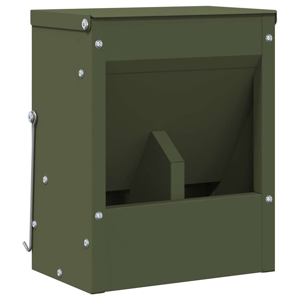 Distributeur pour lapins vert olive 20 x 12,5 x 25 cm 3 kg