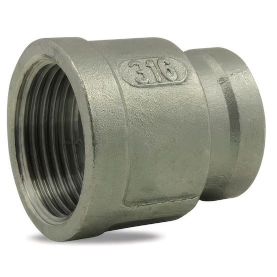 Manchon réduit femelle / femelle en inox 316 - ø a: 1'' | ø b: 3/8''