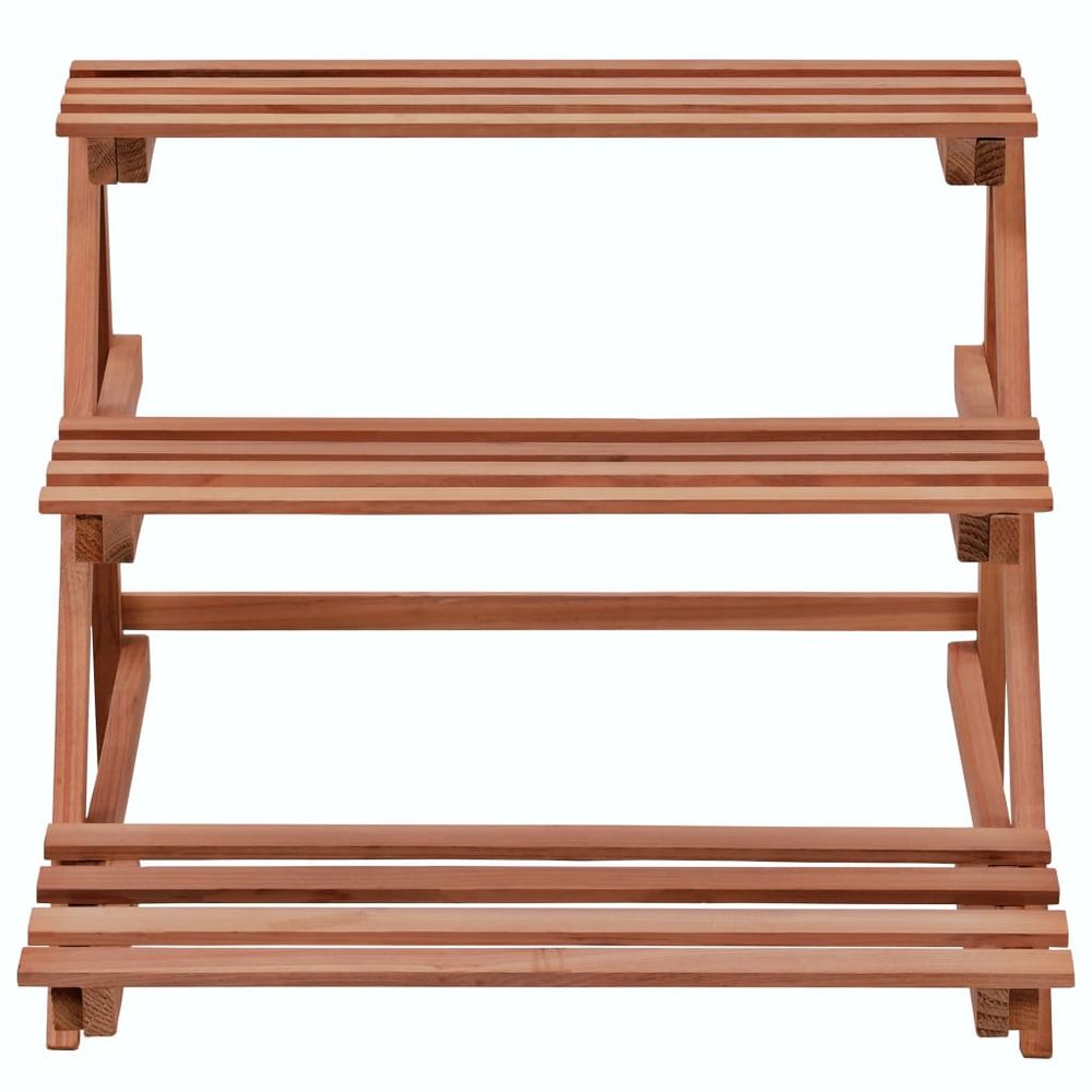 Support à 3 niveaux pour plantes bois de cèdre 48 x 45 x 40 cm