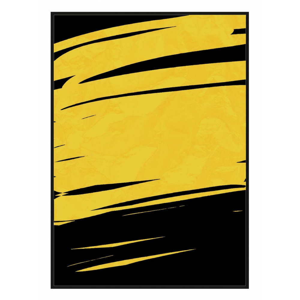 Tableau toile jaune - décoration d'autrefois