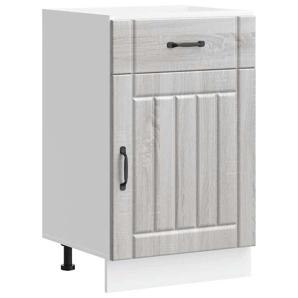 Armoire de cuisine lucca sonoma gris bois ingénierie