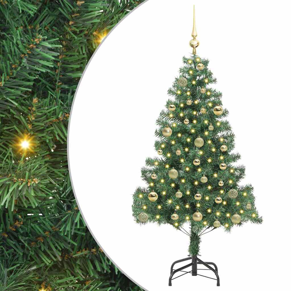 Sapin de noël avec 150 led avec support vert 150 cm pvc