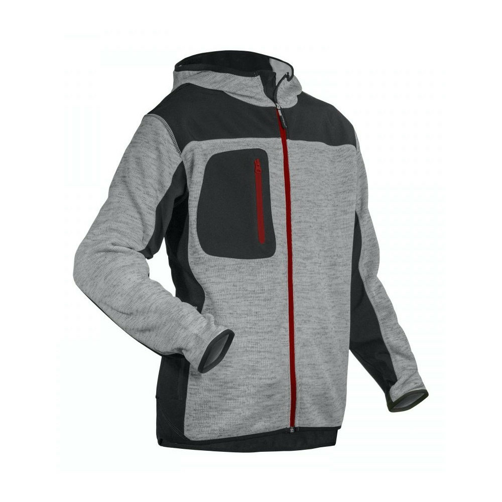 Veste softshell tricot bora gris clair noir tl coverguard 5borml