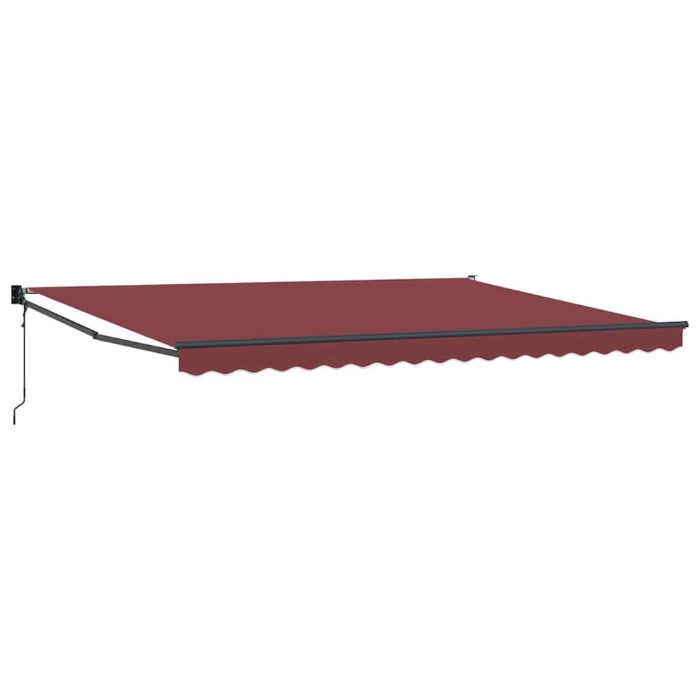 Auvent rétractable automatique bordeaux 450x300 cm