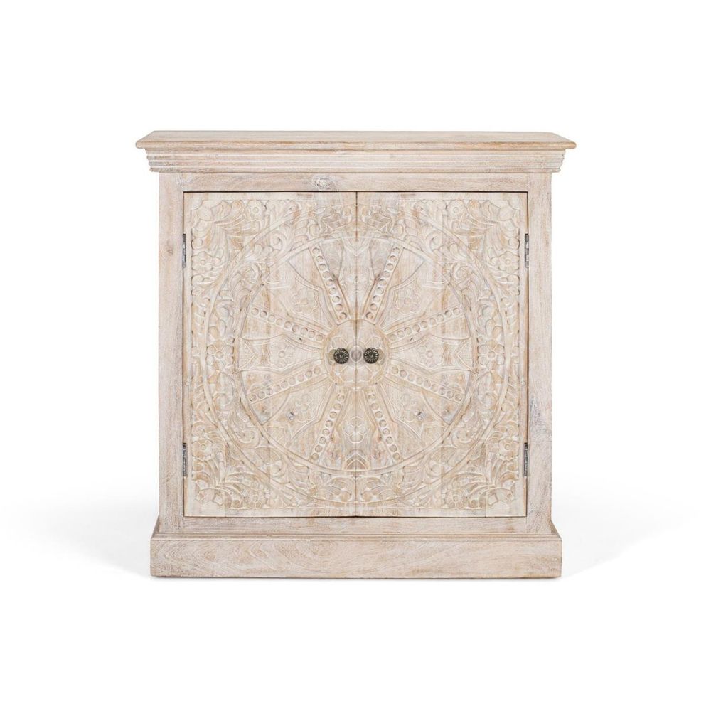 Buffet bois beige - aveline décoration d'autrefois