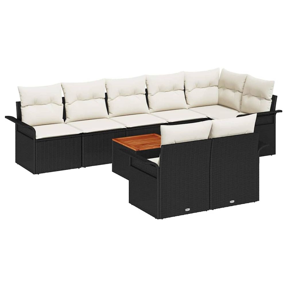 Ensemble de canapé de jardin 9 pc 8-nombre de places