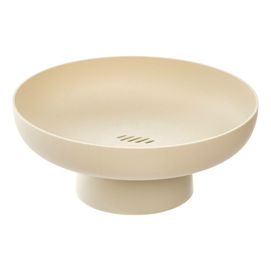 5five - corbeille à fruits poly d26cm beige