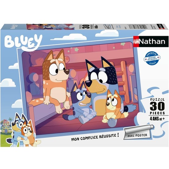 Puzzle l'heure de dormir bluey 30 pcs