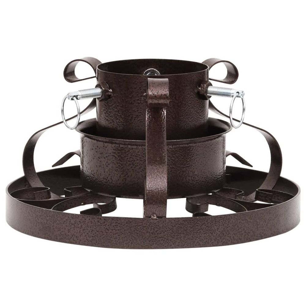 Support de sapin de noël cuivre antique 29x29x15,5 cm