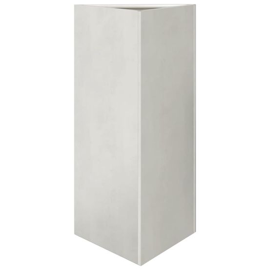 Jardinière d'extérieur triangulaire 40x34,5x75 cm acier inoxydable