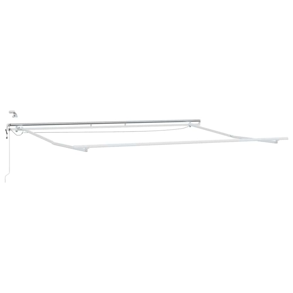 Cadre d'auvent blanc 450 × 300 cm aluminium