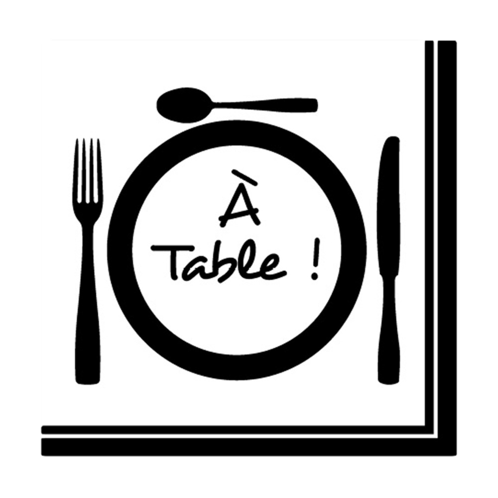 Lot de 20 serviettes papier a table