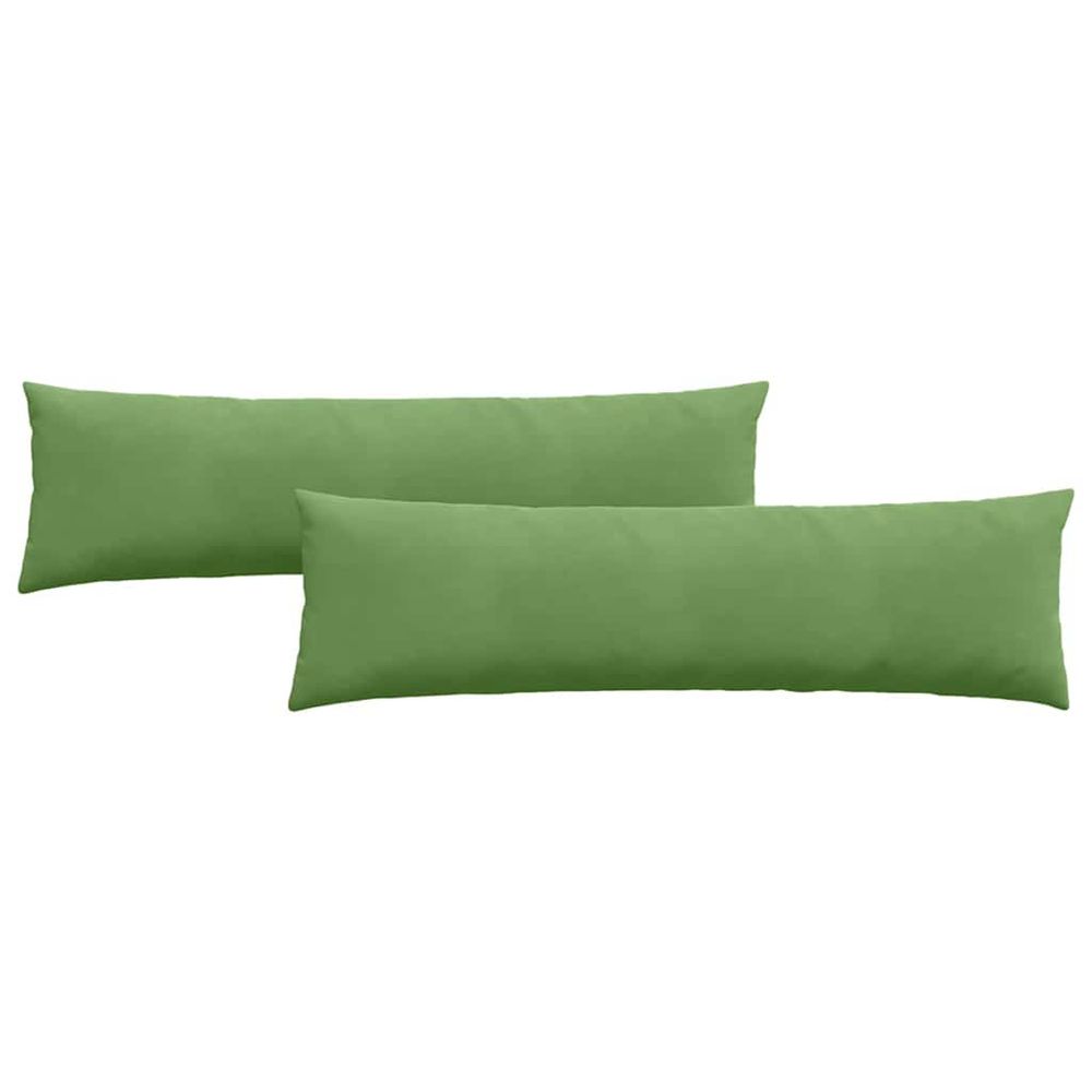 Coussins de canapé 2 pcs vert clair 145 x 40 cm