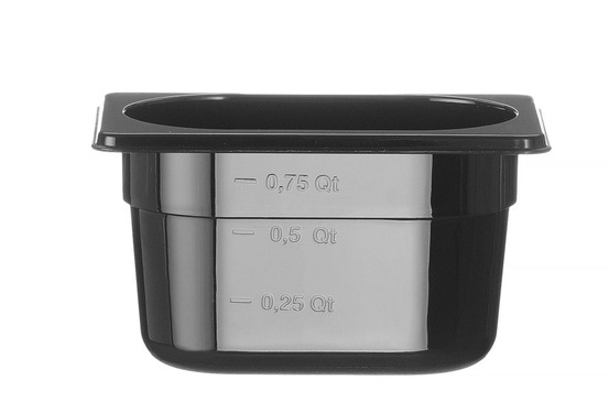 Bac de stockage gn 1/9 1l noir 176x108x(h)100mm - hendi