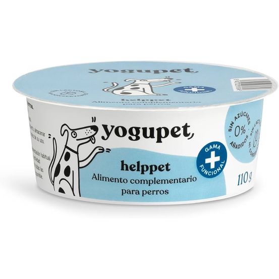 Yaourt pasteurisé sans lactose pour chiens - gamme fonctionnelle 110g helppet