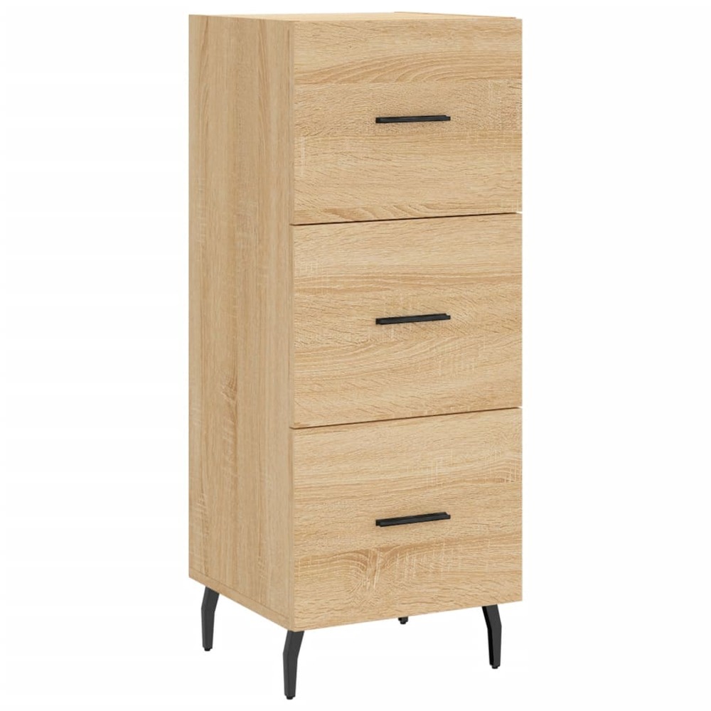 Buffet bahut commode armoire meuble de rangement organisateur cuisine salle de séjour salon sonoma 34,5 x 34 x 90 cm bois d'i