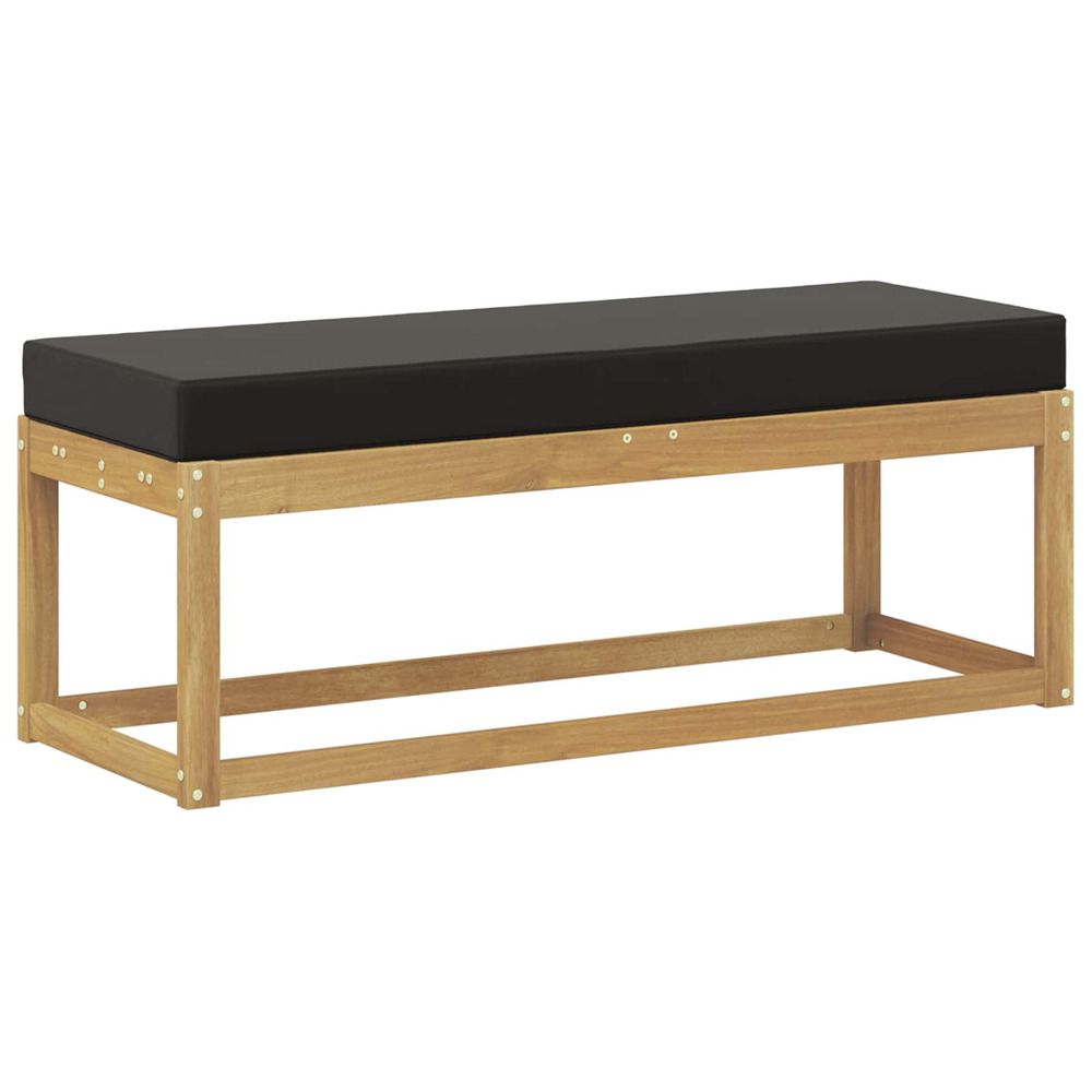 Banc de jardin bois d'acacia massif blanc