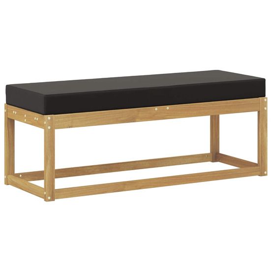 Banc de jardin bois d'acacia massif blanc